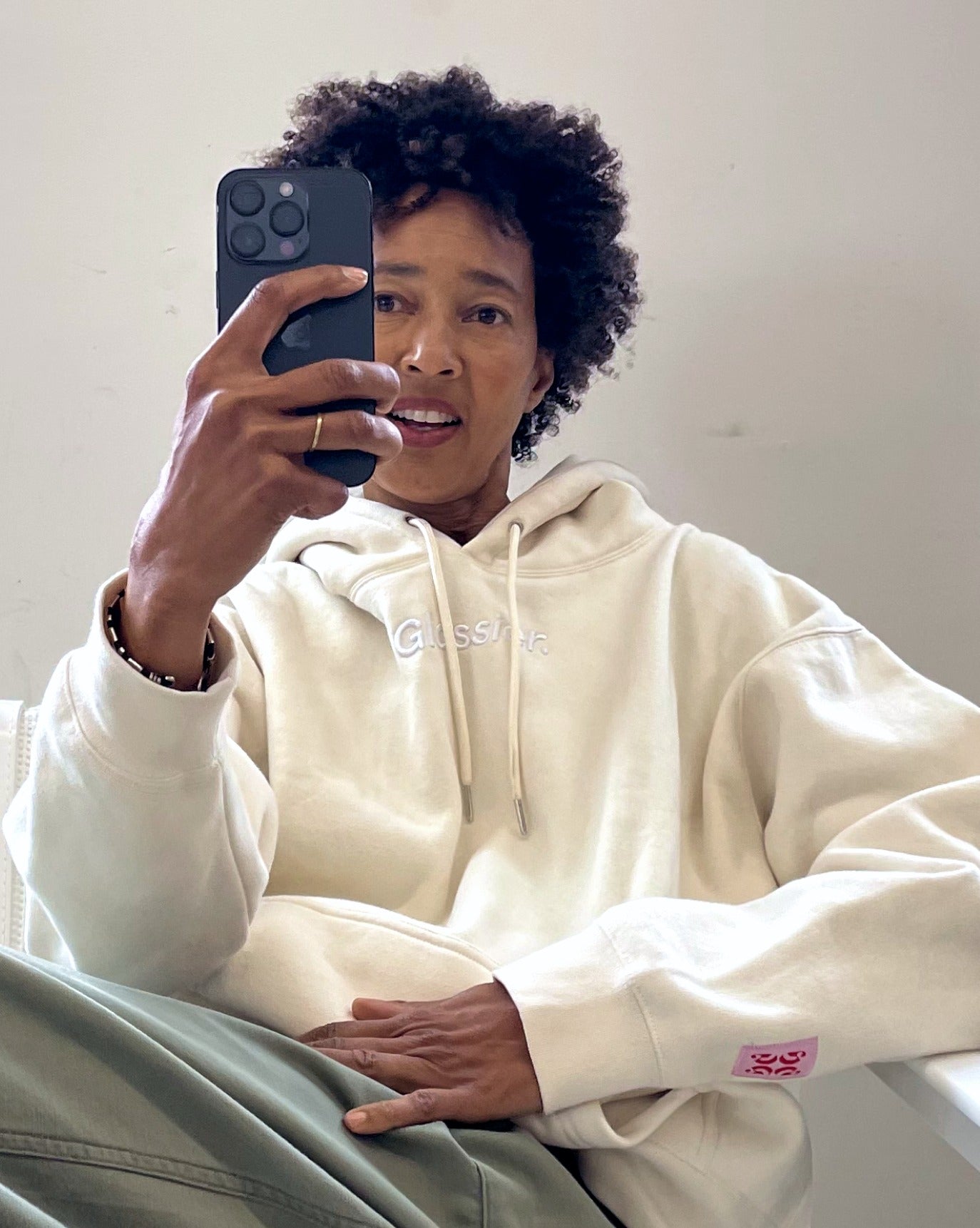 Limited Edition Embroidered Cream Hoodie