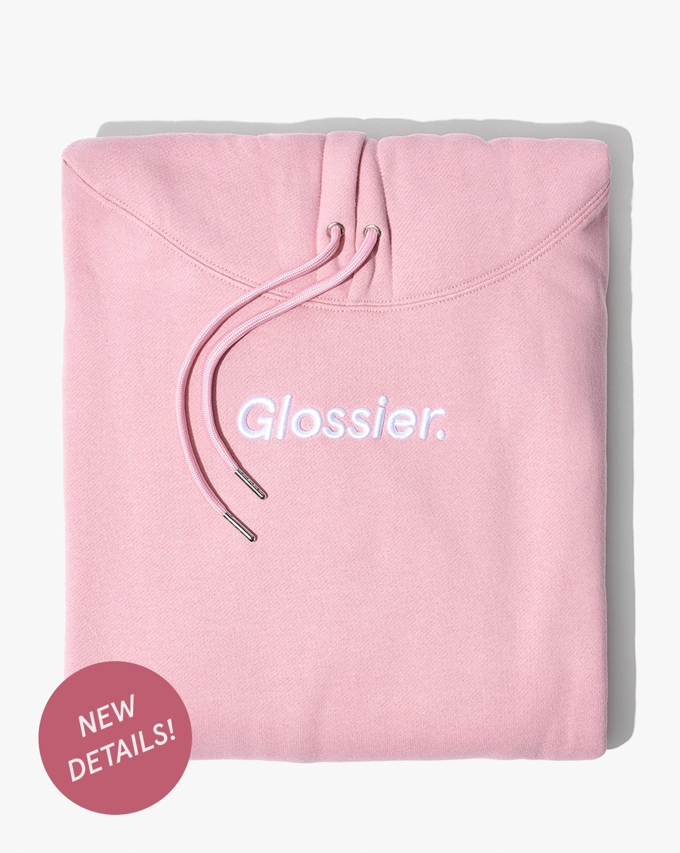 Embroidered Pink Hoodie